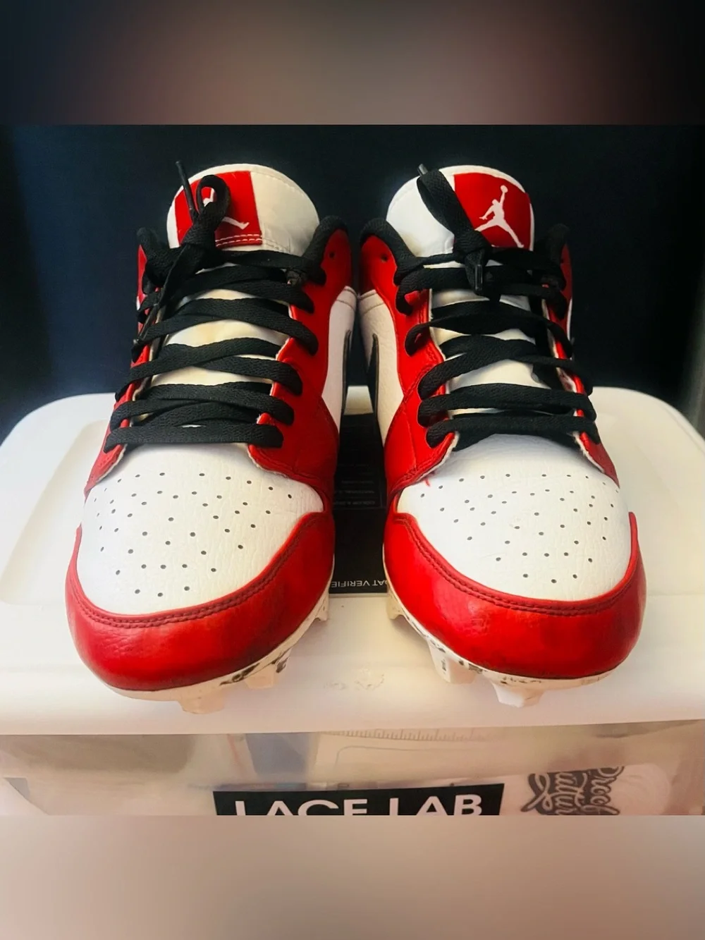 ✨Jordan 1 Low TD Football Cleat ‘Chicago’, Men’s Size 11 (2023 release)✨